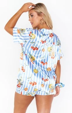 Show Me Your Mumu Slumber PJ Set ~ Fruit Basket Stripe 13 Show Me Your Mumu Slumber PJ Set ~ Fruit Basket Stripe -Fashion Womens Discount Store MS9 1525 FC80 01 3