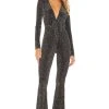 Show Me Your Mumu Martina Jumpsuit Dancing Queen Shine Black -Fashion Womens Discount Store SHOW WC15 V1