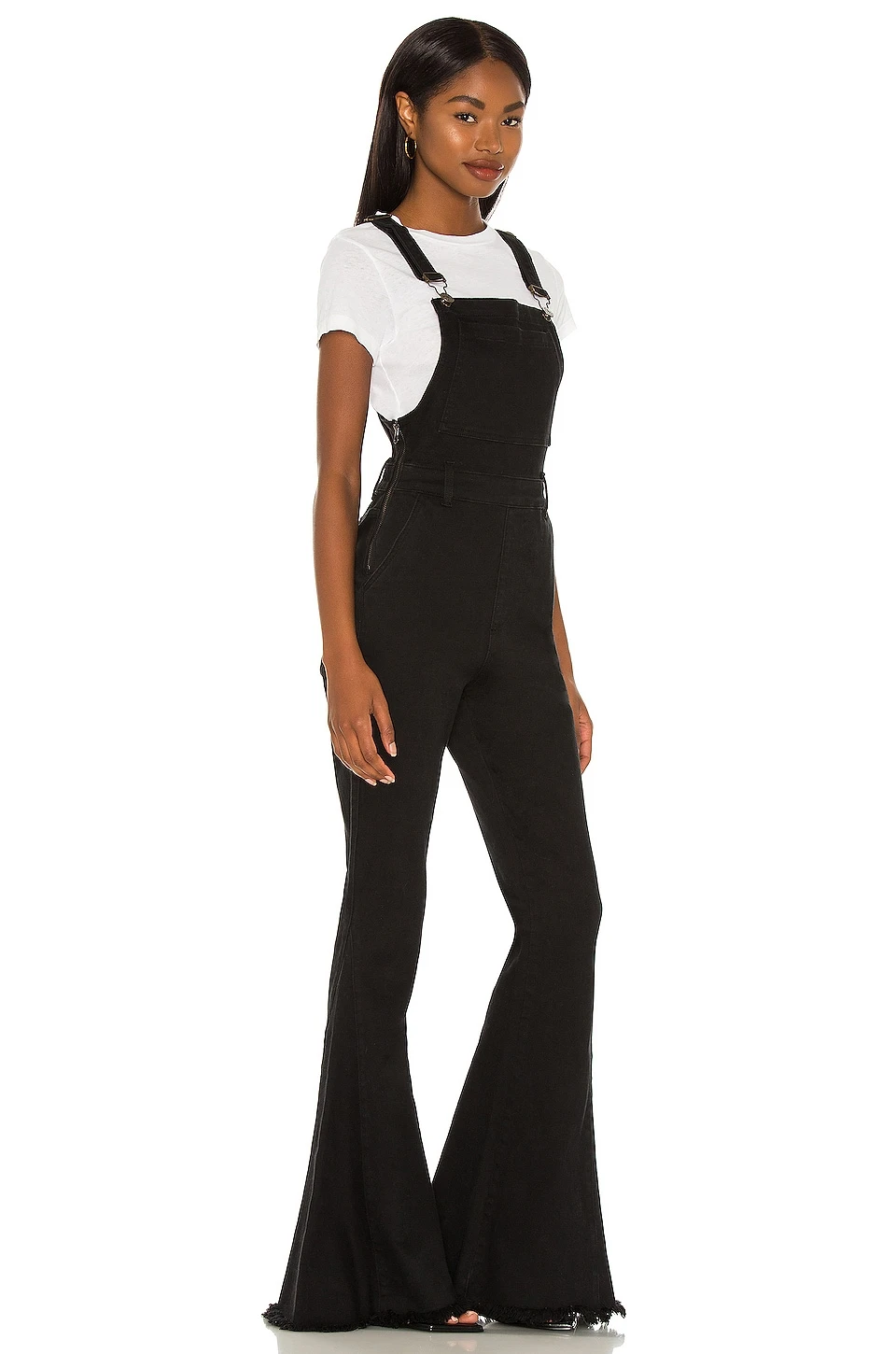 Show Me Your Mumu Berkeley Bell Overalls Washed Black 4 Show Me Your Mumu Berkeley Bell Overalls Washed Black - Image 2
