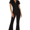 Show Me Your Mumu Everhart Jumpsuit Pitch Black -Fashion Womens Discount Store SHOW WC35 V1