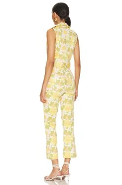 Show Me Your Mumu Jacksonville Cropped Jumpsuit Fresh Floral -Fashion Womens Discount Store SHOW WC41 V3