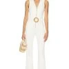 Show Me Your Mumu Jacksonville Cropped Jumpsuit Pearly White