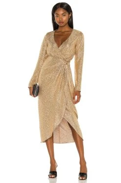 Show Me Your Mumu X REVOLVE Kimora Dress Tan Confetti