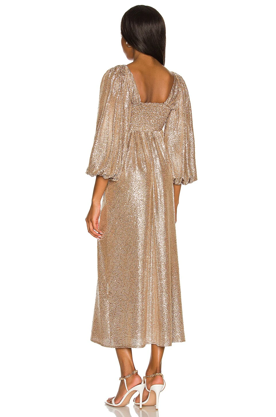 Show Me Your Mumu Sydney Midi Dress Silver Confetti 5 Show Me Your Mumu Sydney Midi Dress Silver Confetti - Image 3