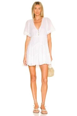 Fashion Womens Discount Store 9 Show Me Your Mumu Alyssa Mini Dress White Voile
