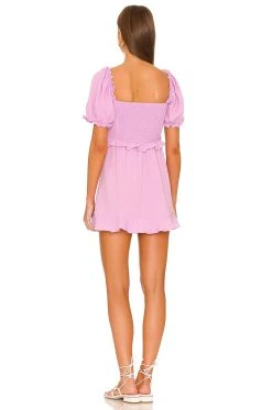 Show Me Your Mumu Sophie Mini Dress Bright Lilac -Fashion Womens Discount Store SHOW WD512 V3