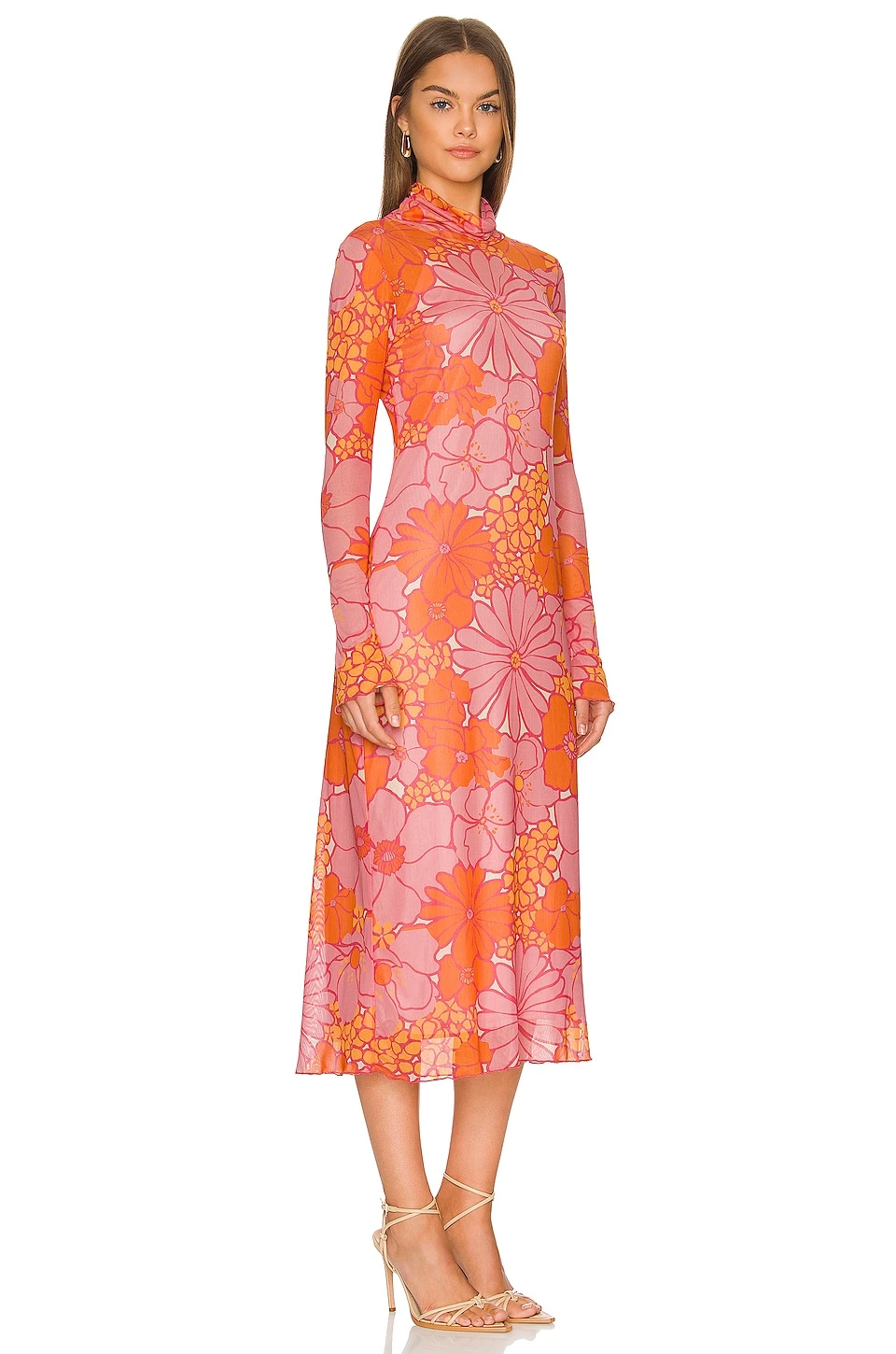 Show Me Your Mumu Daphne Turtleneck Dress Retro Garden Mesh 4 Show Me Your Mumu Daphne Turtleneck Dress Retro Garden Mesh - Image 2