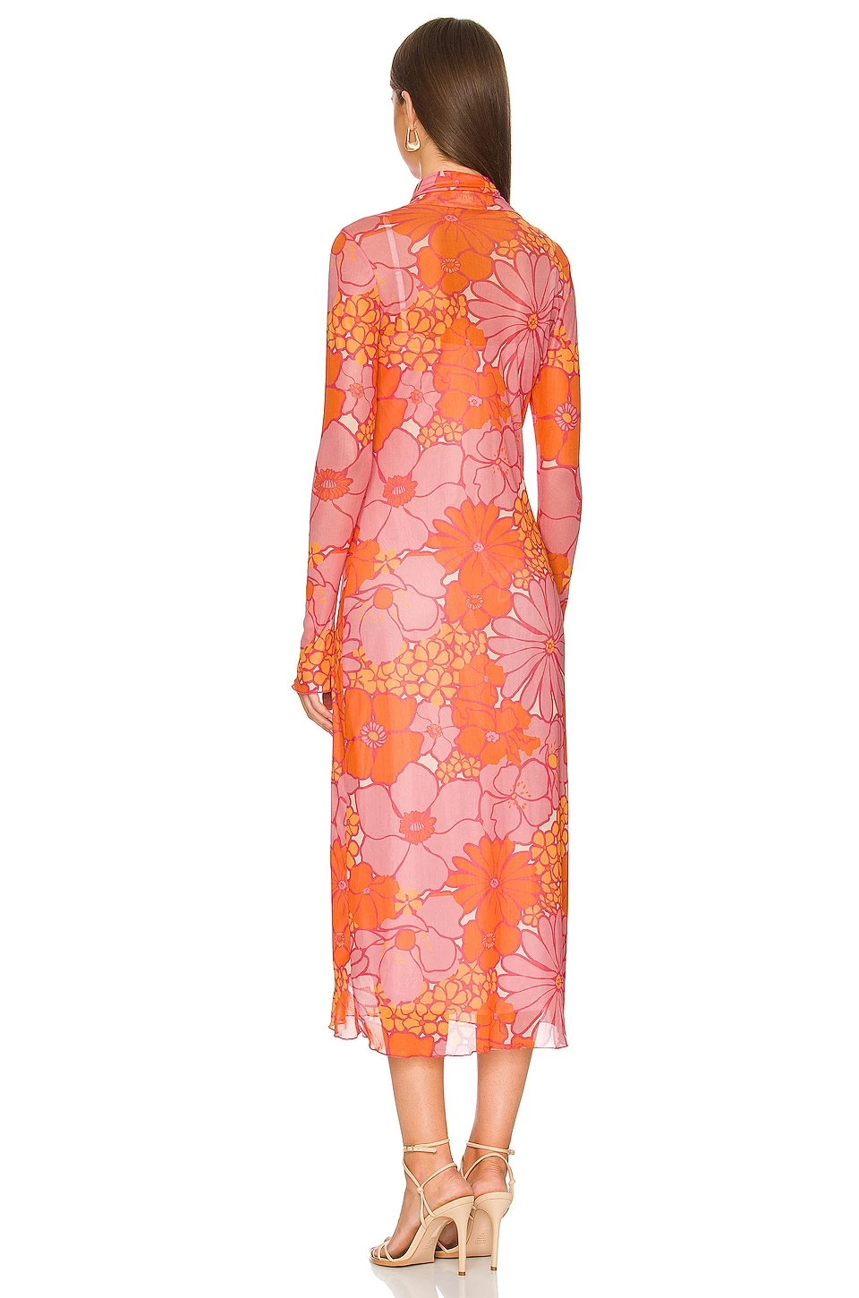 Show Me Your Mumu Daphne Turtleneck Dress Retro Garden Mesh 5 Show Me Your Mumu Daphne Turtleneck Dress Retro Garden Mesh - Image 3