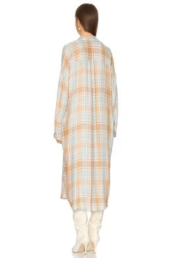 Show Me Your Mumu Leo Button Down Tunic Georgetown Plaid -Fashion Womens Discount Store SHOW WD516 V4