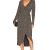 Show Me Your Mumu Kimora Wrap Dress Squiggle Sparkle -Fashion Womens Discount Store SHOW WD532 V1