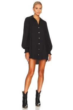 Show Me Your Mumu Allure Shirt Dress Black 7 Show Me Your Mumu Allure Shirt Dress Black -Fashion Womens Discount Store SHOW WD533 V2