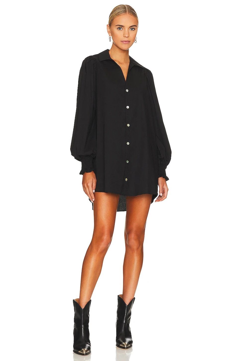 Show Me Your Mumu Allure Shirt Dress Black 4 Show Me Your Mumu Allure Shirt Dress Black - Image 2