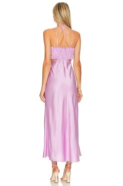 Show Me Your Mumu Codie Cut Out Dress Lilac -Fashion Womens Discount Store SHOW WD537 V3