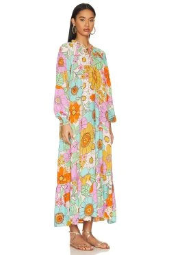 Show Me Your Mumu Birdie Maxi Dress Flower Market -Fashion Womens Discount Store SHOW WD549 V3