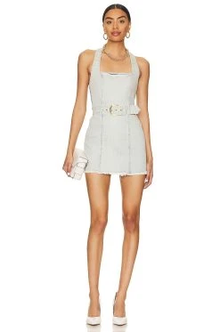 Show Me Your Mumu Duncan Halter Dress Blue Jay