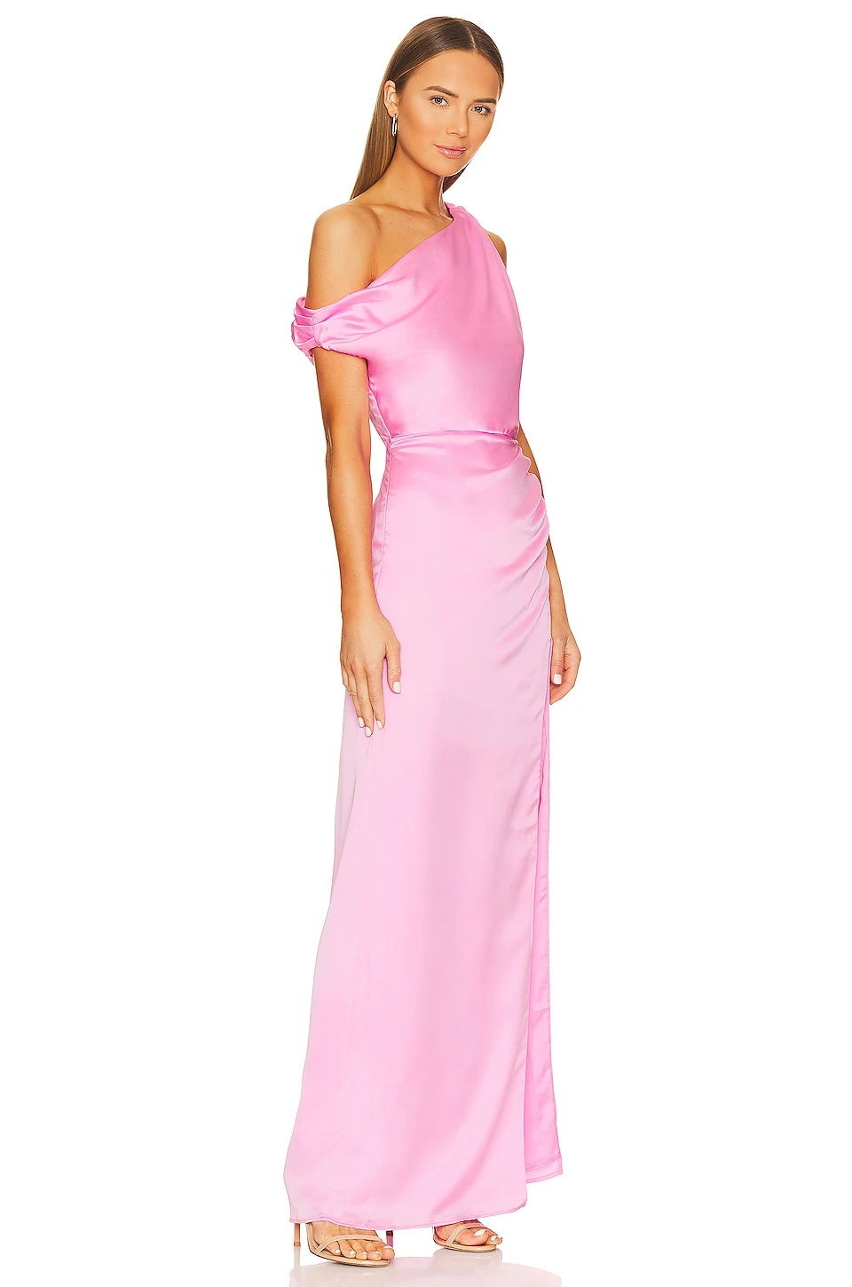 Show Me Your Mumu Jodie Dress Pink Luxe Satin 4 Show Me Your Mumu Jodie Dress Pink Luxe Satin - Image 2