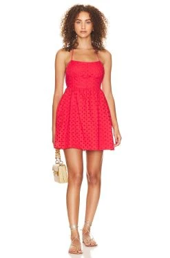 Show Me Your Mumu Out Of Town Mini Dress Red