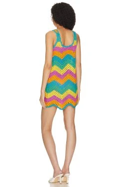 Show Me Your Mumu Tara Mini Dress Sea Breeze -Fashion Womens Discount Store SHOW WD575 V3