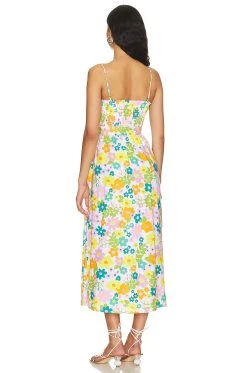 Show Me Your Mumu Amalfi Coast Midi Dress Petal Pop -Fashion Womens Discount Store SHOW WD576 V3