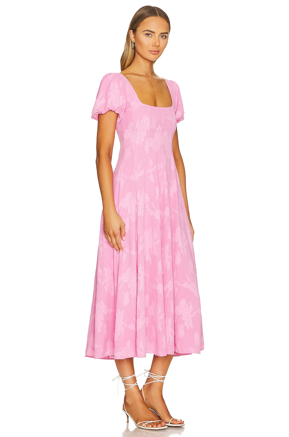 Show Me Your Mumu Mia Midi Dress Pink Clip Floral 4 Show Me Your Mumu Mia Midi Dress Pink Clip Floral - Image 2