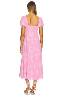 Show Me Your Mumu Mia Midi Dress Pink Clip Floral 8 Show Me Your Mumu Mia Midi Dress Pink Clip Floral -Fashion Womens Discount Store SHOW WD585 V3