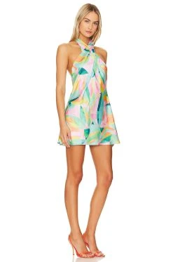 Show Me Your Mumu Jasmine Mini Dress Tropicana Burst Luxe -Fashion Womens Discount Store SHOW WD588 V2