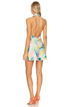 Show Me Your Mumu Jasmine Mini Dress Tropicana Burst Luxe -Fashion Womens Discount Store SHOW WD588 V3