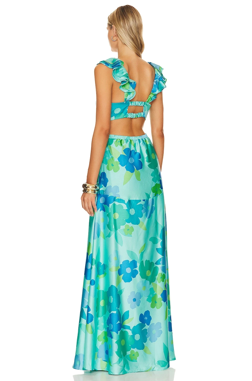 Show Me Your Mumu Francie Maxi Dress Blue Piccadilly Flora 5 Show Me Your Mumu Francie Maxi Dress Blue Piccadilly Flora - Image 3