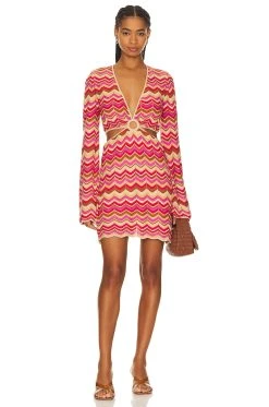 Show Me Your Mumu Carlo Dress Horizon Stripe Knit