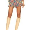 Show Me Your Mumu Boardwalk Shorts Colorful Space Dye Knit
