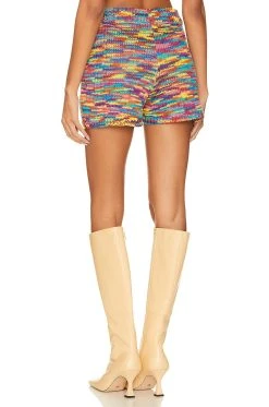 Show Me Your Mumu Boardwalk Shorts Colorful Space Dye Knit -Fashion Womens Discount Store SHOW WF123 V3