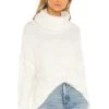 Show Me Your Mumu Fatima Turtleneck Sweater White -Fashion Womens Discount Store SHOW WK103 V1