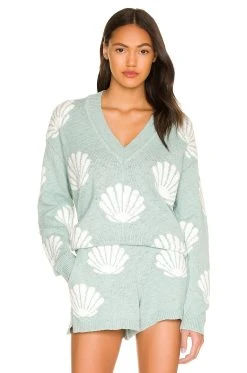 Show Me Your Mumu Gilligan Sweater Tossed Seashell