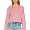 Show Me Your Mumu Crawford Collared Sweater Pink Knit 1 Show Me Your Mumu Crawford Collared Sweater Pink Knit -Fashion Womens Discount Store SHOW WK125 V1