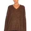 Show Me Your Mumu Ozzy Oversized Sweater Chocolate Knit -Fashion Womens Discount Store SHOW WK126 V1