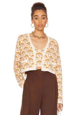 Show Me Your Mumu Carti Cardi Honey Wildflower Knit