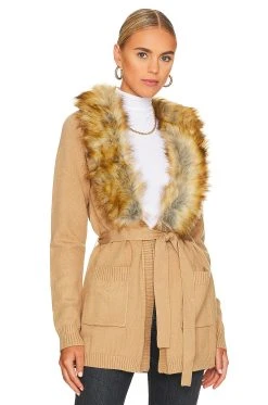 Show Me Your Mumu Cabin Cardigan Camel