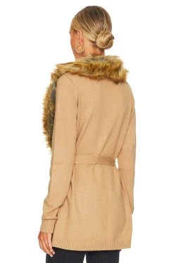 Show Me Your Mumu Cabin Cardigan Camel -Fashion Womens Discount Store SHOW WK136 V4