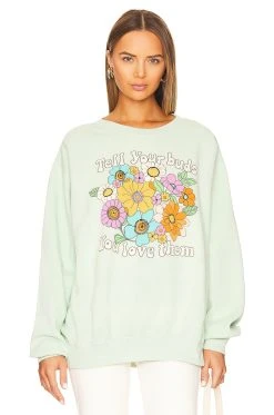 Show Me Your Mumu Stanley Sweatshirt No Days Off 12 Show Me Your Mumu Stanley Sweatshirt No Days Off -Fashion Womens Discount Store SHOW WK146 V1