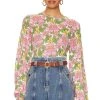 Show Me Your Mumu Vienna Sweater Fresh Floral -Fashion Womens Discount Store SHOW WK148 V1