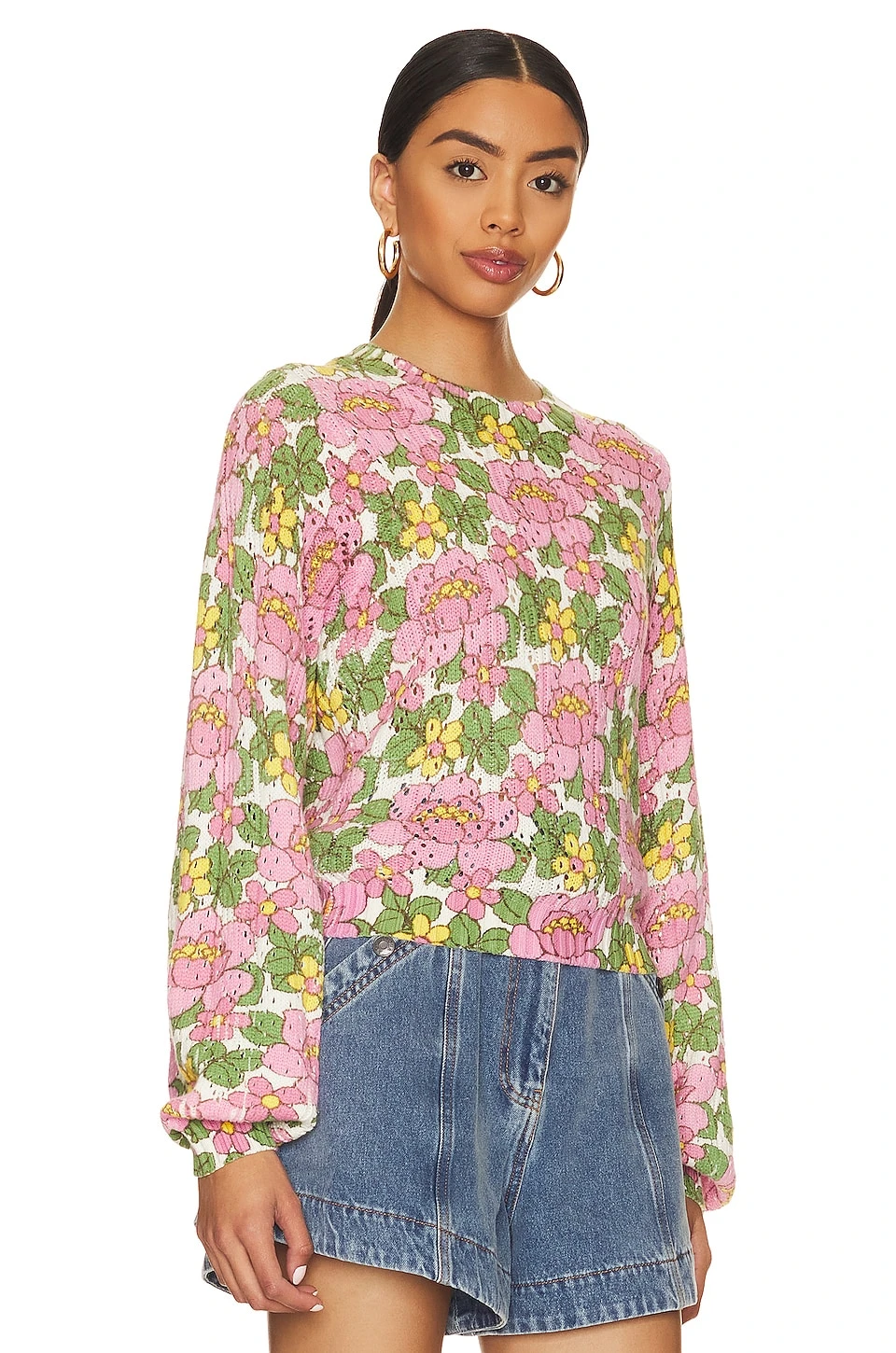 Show Me Your Mumu Vienna Sweater Fresh Floral 4 Show Me Your Mumu Vienna Sweater Fresh Floral - Image 2