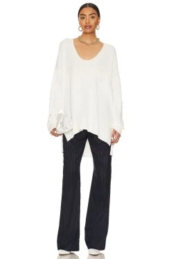 Show Me Your Mumu Rupert Sweater White -Fashion Womens Discount Store SHOW WK149 V5