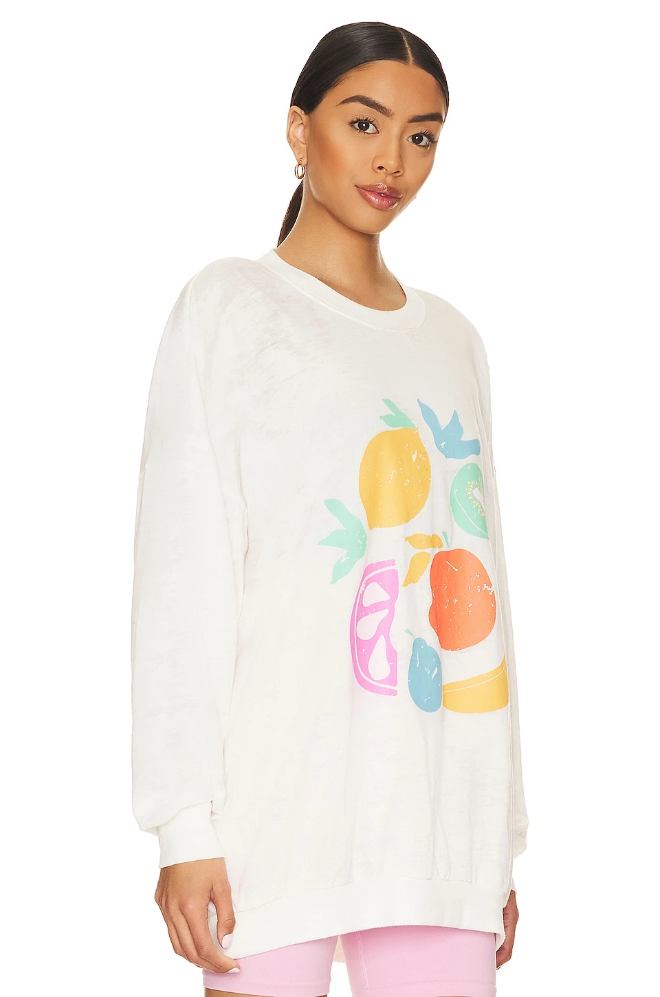 Show Me Your Mumu James Sweatshirt Fruit Graphic 4 Show Me Your Mumu James Sweatshirt Fruit Graphic - Image 2