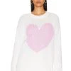 Show Me Your Mumu Sweetheart Sweater Pink Heart -Fashion Womens Discount Store SHOW WK152 V1