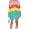 Show Me Your Mumu Paula Pullover Bright Stripe -Fashion Womens Discount Store SHOW WK158 V1