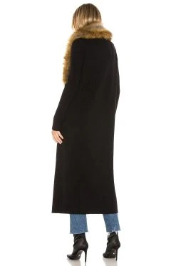 Show Me Your Mumu Lombardi Long Cardigan With Faux Fur Trim Black 7 Show Me Your Mumu Lombardi Long Cardigan With Faux Fur Trim Black -Fashion Womens Discount Store SHOW WK59 V3
