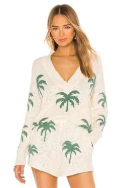 Show Me Your Mumu Gilligan Sweater Palm Tree Knit