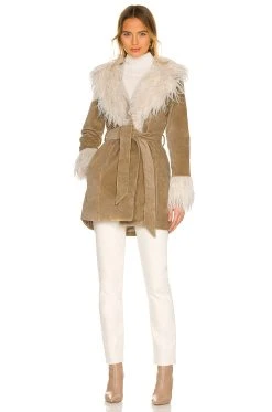 Show Me Your Mumu Penny Lane Coat Beige -Fashion Womens Discount Store SHOW WO58 V5