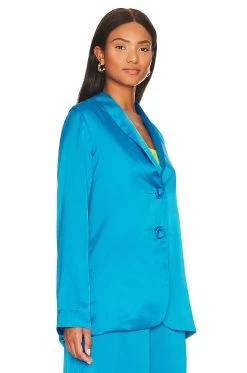 Show Me Your Mumu Felix Blazer Blue -Fashion Womens Discount Store SHOW WO64 V3