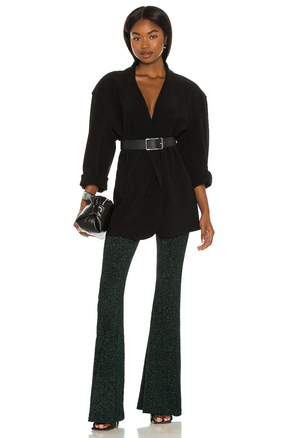 Show Me Your Mumu X REVOLVE Bam Bam Bells Pant Emerald 6 Show Me Your Mumu X REVOLVE Bam Bam Bells Pant Emerald - Image 4
